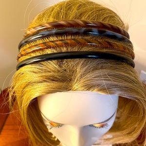 Four-piece Set of Tortoise-Colored Headbands